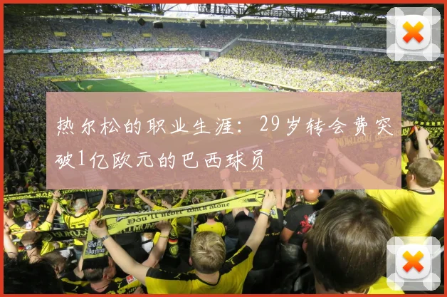 热尔松的职业生涯：29岁转会费突破1亿欧元的巴西球员